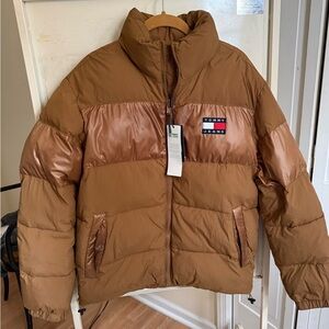Tommy Hilfiger Brown Puffer Jacket
